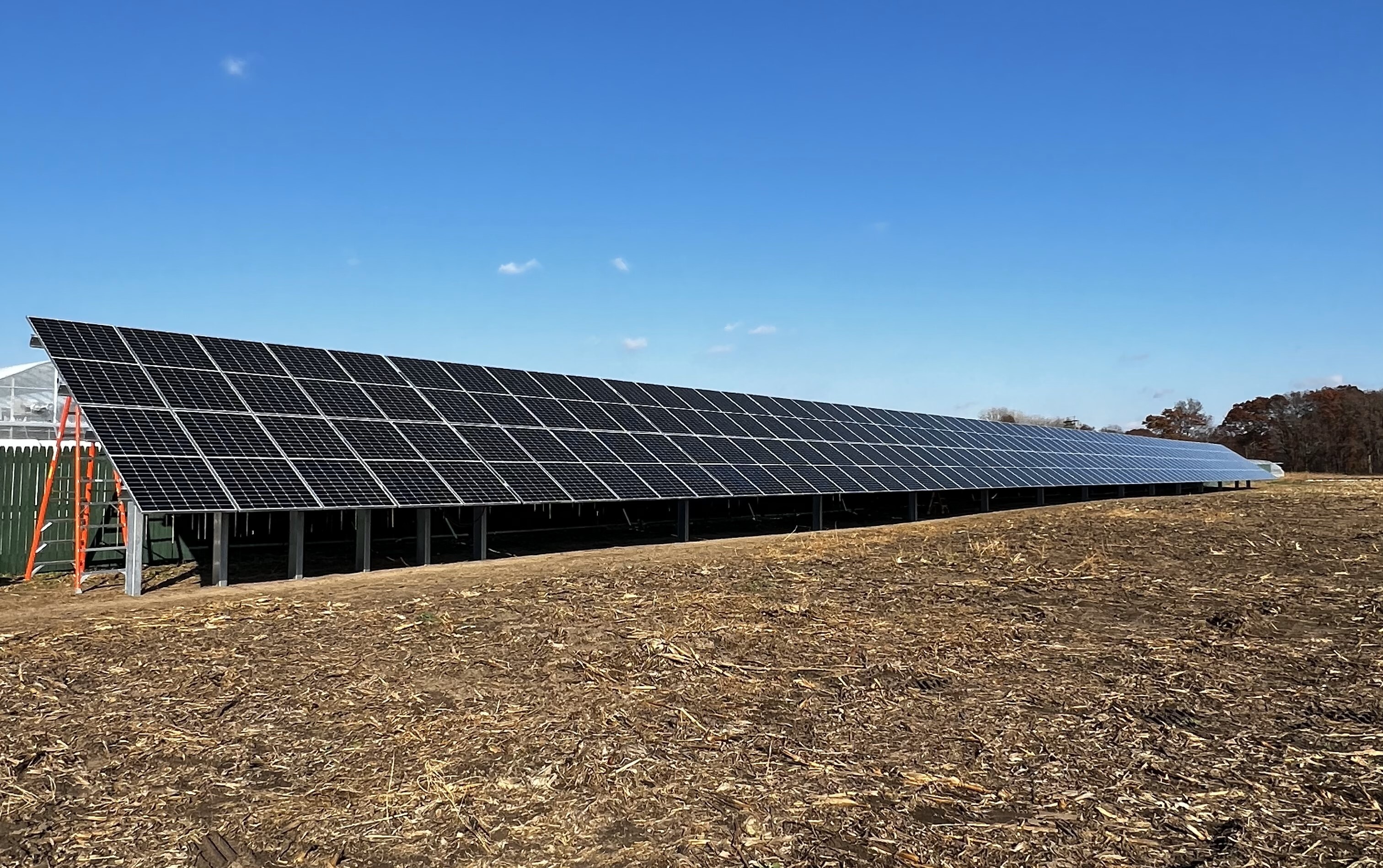 Commercial ground mounted solar array in Ida, MI