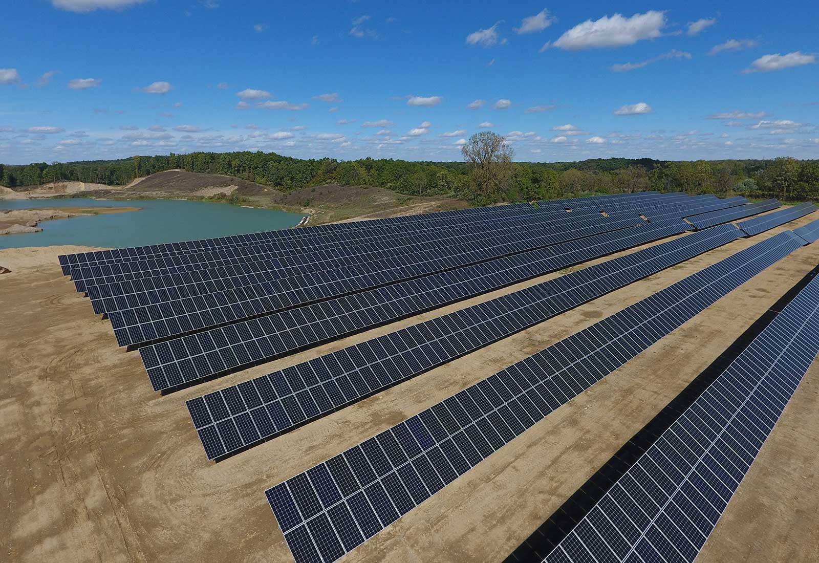 Solar farm in addison, mi.